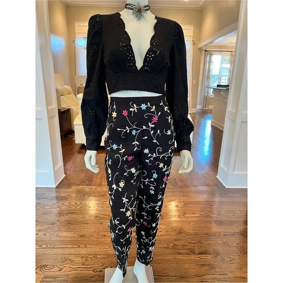 Talbots black linen pants size 8 - Picture 4 of 9